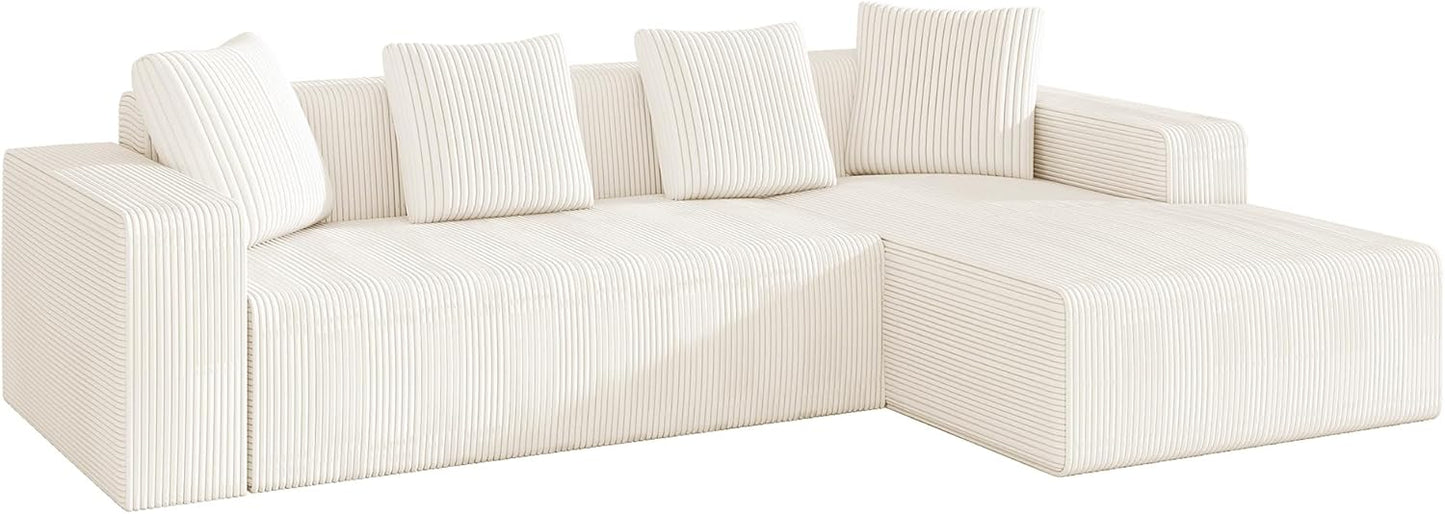 OOIILLEE Canapé 3 Places en Forme de L, Canapé modulaire Moderne