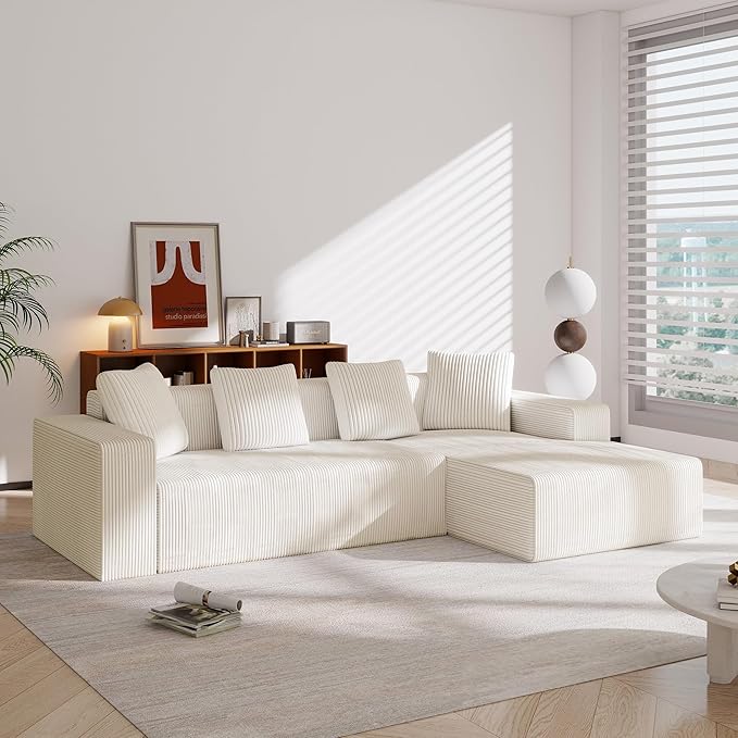 OOIILLEE Canapé 3 Places en Forme de L, Canapé modulaire Moderne