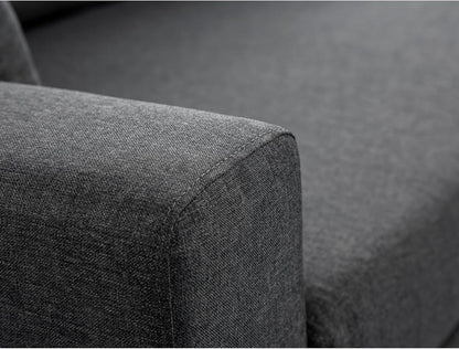 LOUNGITUDE - Canapé d'angle réversible, Convertible en Tissu avec Coffre de Rangement