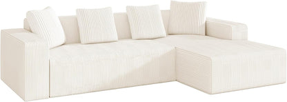 OOIILLEE Canapé 3 Places en Forme de L, Canapé modulaire Moderne