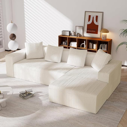 OOIILLEE Canapé 3 Places en Forme de L, Canapé modulaire Moderne