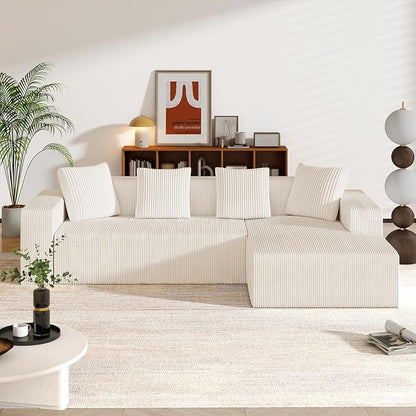 OOIILLEE Canapé 3 Places en Forme de L, Canapé modulaire Moderne